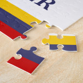 Puzzle voilier marine bleu jaune rouge blanc (Côté)