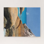 Puzzle Voilier Passant Par La Plage (Horizontal)