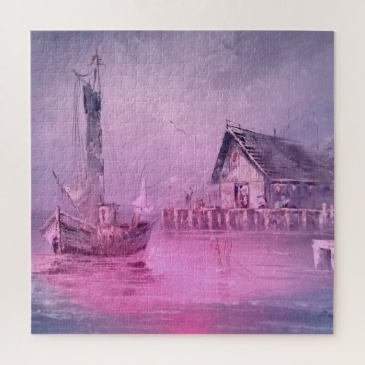 Puzzle Voilier sur le quai (Vertical)