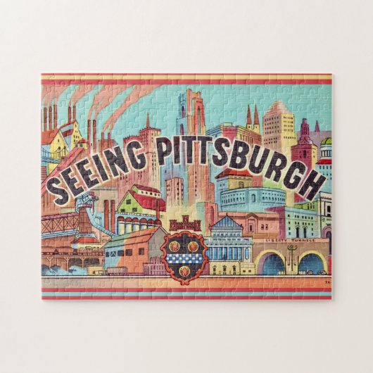 Puzzle Voir Pittsburgh Illustrated 11x14 (Horizontal)
