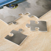 Puzzle Voiture 1964 de Chevrolet Impala et drapeau (Côté)