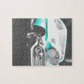 Puzzle Voiture classique bleu vif à chevy impala 1958 (Horizontal)