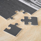 Puzzle Voiture classique bleu vif à chevy impala 1958 (Côté)