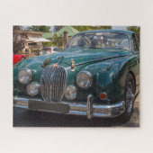 Puzzle Voiture classique British Racing Green Jaguar Mk2. (Horizontal)