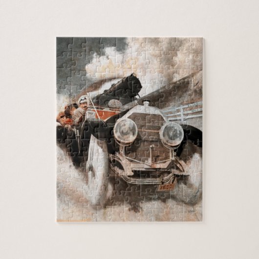 Puzzle Voiture contre train par William Harnden Foster (Vertical)