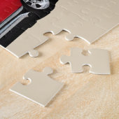 Puzzle Voiture de classique du rouge 1957 (Côté)