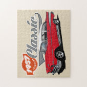 Puzzle Voiture de classique du rouge 1957 (Vertical)