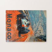 Puzzle Voiture de course vintage à Monaco art (Horizontal)