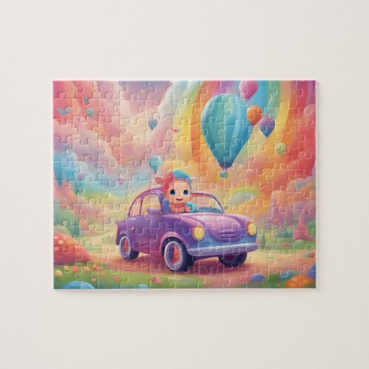 Puzzle Voiture de jouet couleur mignonne (Horizontal)
