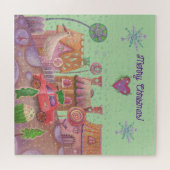 Puzzle voiture de noël mignonne (Horizontal)