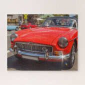 Puzzle Voiture de sport MGB rouge classique. (Horizontal)
