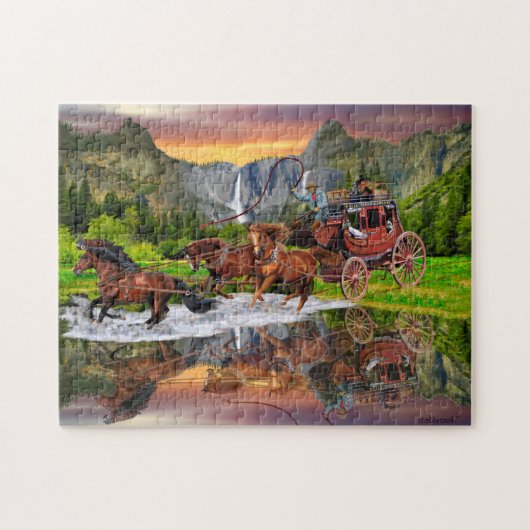 PUZZLE VOITURE DE WELLS FARGO (Horizontal)