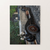 Puzzle voiture en argent classique (Vertical)