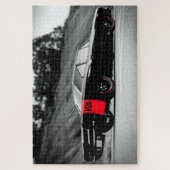 Puzzle Voiture musculaire classique noire (Vertical)