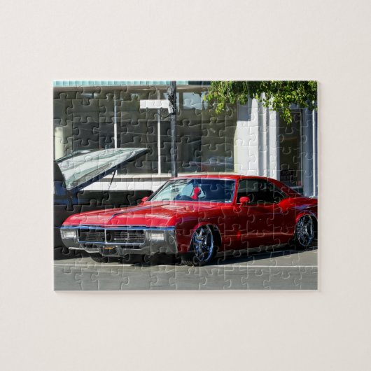 Puzzle Voiture rouge classique (Horizontal)