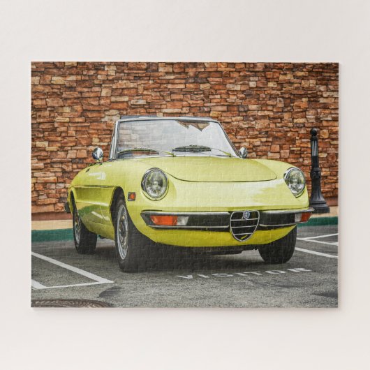 Puzzle voiture sport jaune (Horizontal)