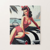 Puzzle Voiture Vintage Classic Pin Up (Vertical)