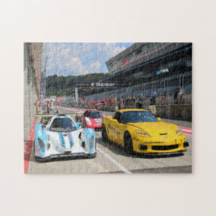 Puzzle voitures de course aux couleurs extraordinaires