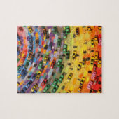 Puzzle Voitures de jouet d'arc-en-ciel (Horizontal)