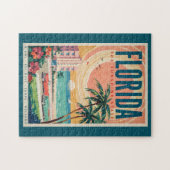 Puzzle Voitures de la côte de Floride Illustration Art de (Horizontal)