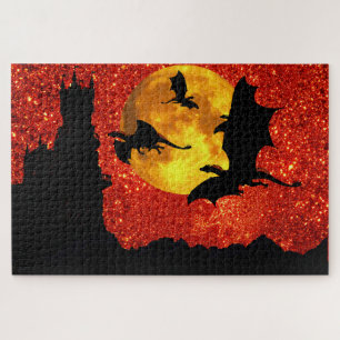 Puzzle Vol de dragon, lever de soleil/coucher du