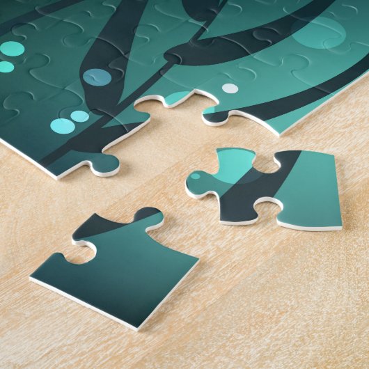 Puzzle Vol de libellule verte lumineuse (Côté)