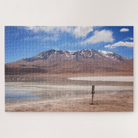 Puzzle Volcan dans le paysage de désert d'Altiplano (Horizontal)