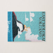 Puzzle volcan de l'est de molokai affiche de voyage vinta (Horizontal)