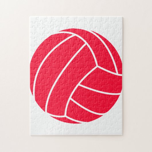 Puzzle Volley-ball rouge écarlate (Vertical)