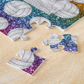 Puzzle Volleyballs lumineux nommés faits sur commande de (Côté)