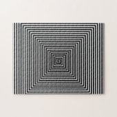 Puzzle Vortex à paupières noires et blanches | Illusion o (Horizontal)
