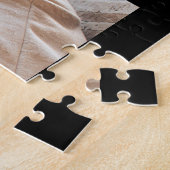 Puzzle Vos 3 photos de famille et nom de script en noir (Côté)