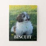 Puzzle Votre chien Nom Photo Chien personnalisé<br><div class="desc">Personnalisez ce puzzle avec votre photo préférée de votre animal (chien,  chat,  etc.). Un cadeau amusant pour l'amoureux des chiens,  l'amoureux des chats. Voir leur animal de compagnie sous forme de puzzle avec une photo spéciale est un gardien bienvenu.</div>