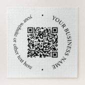 Puzzle Votre code QR téléchargé plus texte circulaire mod (Horizontal)