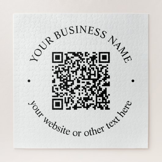 Puzzle Votre code QR téléchargé plus texte circulaire mod (Vertical)