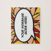 Puzzle Votre Message Bulle De Texte Fun Rétro Bande Dessi (Vertical)