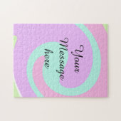 Puzzle Votre message ici ajouter texte nom monogramme ros (Horizontal)