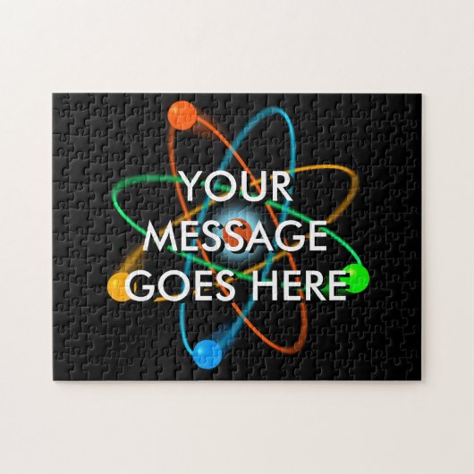Puzzle Votre message Structure atomique Science (Horizontal)