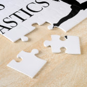 Puzzle "VOTRE NOM" aime la gymnastique (Côté)