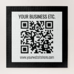 Puzzle Votre nom d'entreprise et votre code QR modifié<br><div class="desc">Ajoutez simplement l'URL de votre site Web pour créer instantanément un code QR numérisable.</div>