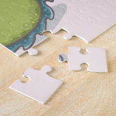 Puzzle Votre nom et dragon dormant mignon (Côté)