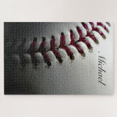 Puzzle Votre nom Gros plan Photo de baseball - Art sporti (Horizontal)