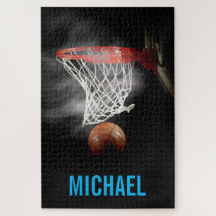 Puzzle Votre nom personnalisable Basketball Artwork Pop A
