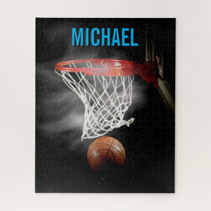 Puzzle Votre nom personnalisable Basketball Artwork Pop A