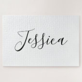 Puzzle Votre nom | Script élégant (Horizontal)