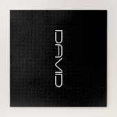 Puzzle Votre nom | Texte personnalisable stylisé Cool (Horizontal)