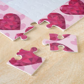 Puzzle Votre Photo Ici Coeurs encadrés (Côté)