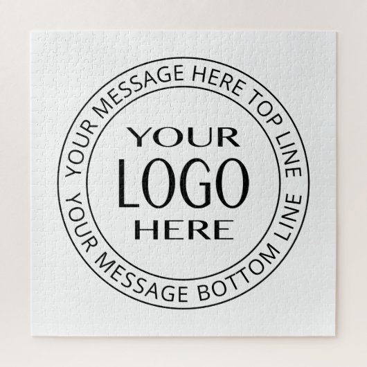 Puzzle Votre propre logo et votre propre texte circulaire (Vertical)