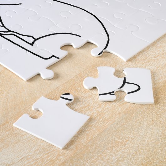 Puzzle Votre texte, Duck and Bunny Rabbit dessiner des én (Côté)