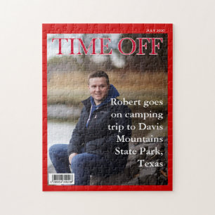 Puzzle VOTRE TEXTE, PHOTO, Fun faux magazine d'informatio